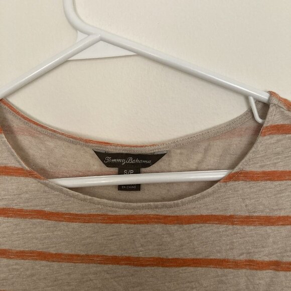 Tommy Bahama Womens 100% Linen Shirt Striped Sleeveless Size S - Picture 2 of 6